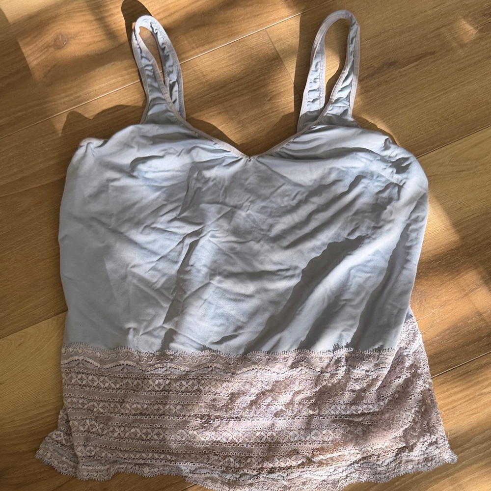 PINK Victoria's Secret Light Blue Tank